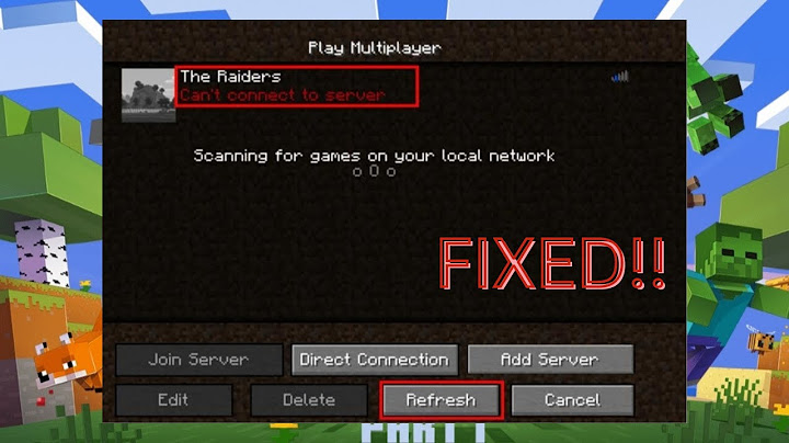 Minecraft ม นข นว า can t connect to server