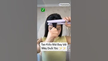Tạo kiểu tóc mái bay với máy duỗi tóc #tiemtranhalu#xuhuong#viral#lamdep#beauty#hairstyle