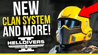 Helldivers 2 NEW CLAN SYSTEM! New Upgradable Stratagems & More!