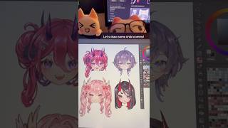 chibi commission progress! #vgen #vgencomms #chibi #vtuberart #fypシ