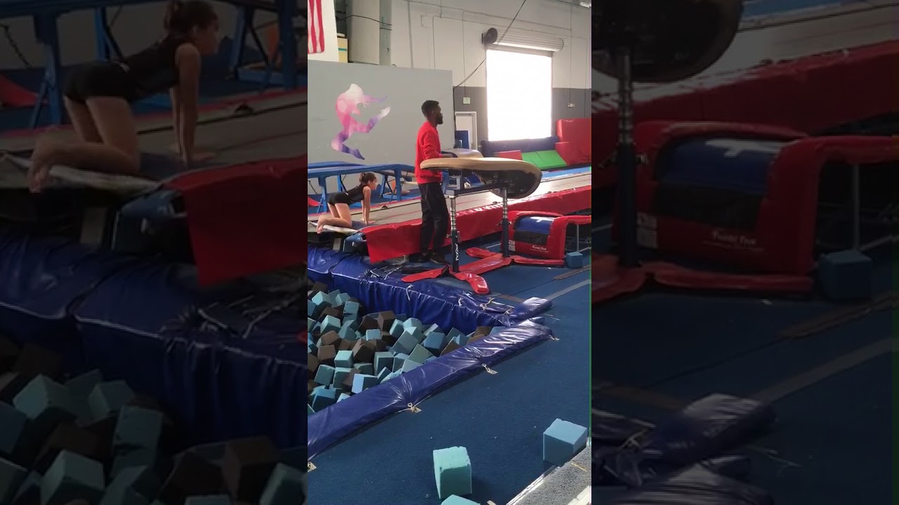 Vault into the foam pit!