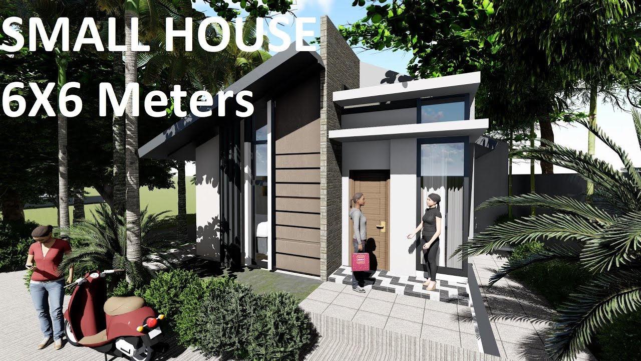 SMALL HOUSE DESIGN 6X6 meters 36sqm YouTube