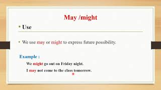 Grammar Willmaymight For Prediction