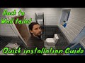 How to fit a back to wall toilet