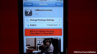 LSMusicControls - Control Music On Lockscreen With Gestures. screenshot 1