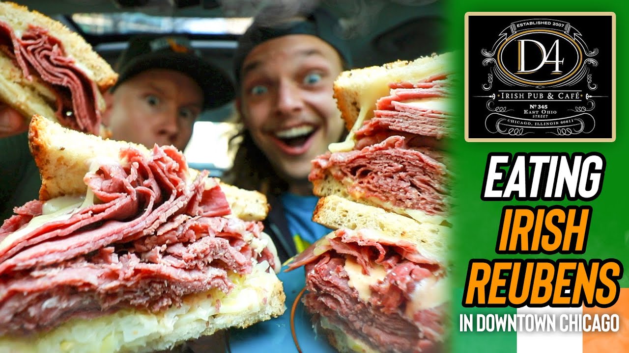 Eating & Reviewing D4 Irish Pub's 20 Reuben Sandwich YouTube