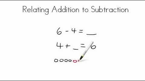 AdaptedMind - Relating Addition to Subtraction