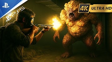 Joel falls down an elevator shaft | 4K 60FPS UHD | The Last of Us Part 1 - Walkthrough Part 09