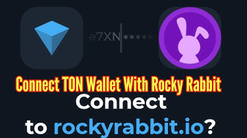 How To Connect TON Wallet With Rocky Rabbit Airdrop Connect Tonkeeper With Rocky Rabbit Airdrop