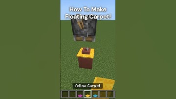FLOATING Carpet In Survival! #shorts #minecraft #minecraftglitches #minecraftshorts #fyp