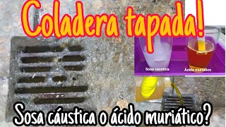 Coladera Tapada? Sosa Cáustica O Ácido Muriático. Coladera Del Patio, Baño, Lavaplatos.