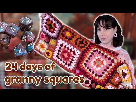 finished 24 days of GRANNY SQUARES *and my thoughts on this project*