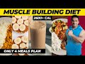 Only 4 meal plan to build muscle  full day of eating  yatinder singh