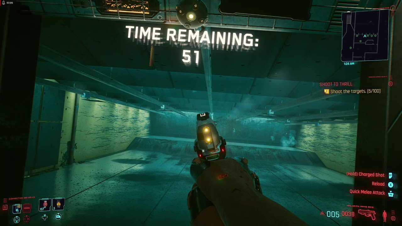 Cyberpunk 2077 Gig Shoot to Thrill at Wilsons Gun Range Competition