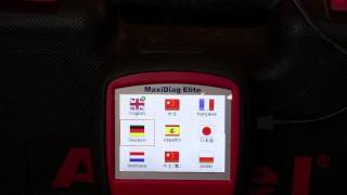 Autel MD802 - finding password, languages and functions