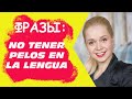 ФРАЗЫ NO TENER PELOS EN LA LENGUA / НЕ ЛЕЗТЬ ЗА СЛОВОМ В КАРМАН