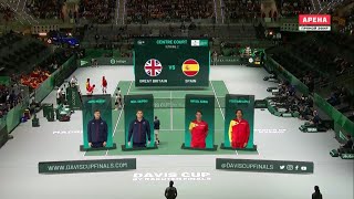 Davis Cup 2019 Semifinal Murray/Skupski vs Lopez/Nadal | Chair Umpire - Marijana Veljovic