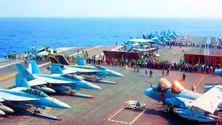 Life in the massive USS Nimitz class aircraft carrier at sea