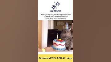 VLSI MEME - Manager cancels your Bday Leave | Best VLSI Training | VLSI Courses | www.vlsiforall.com