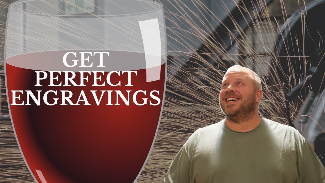 Как сделать лазерную гравировку на винном бокале: просто и быстро