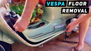 Vespa GTS / GTV Floorboard Removal | Mitch's Scooter Stuff