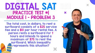 Digital SAT Practice Test #1 | Module 1 - Problem 3 (inecuaciones)