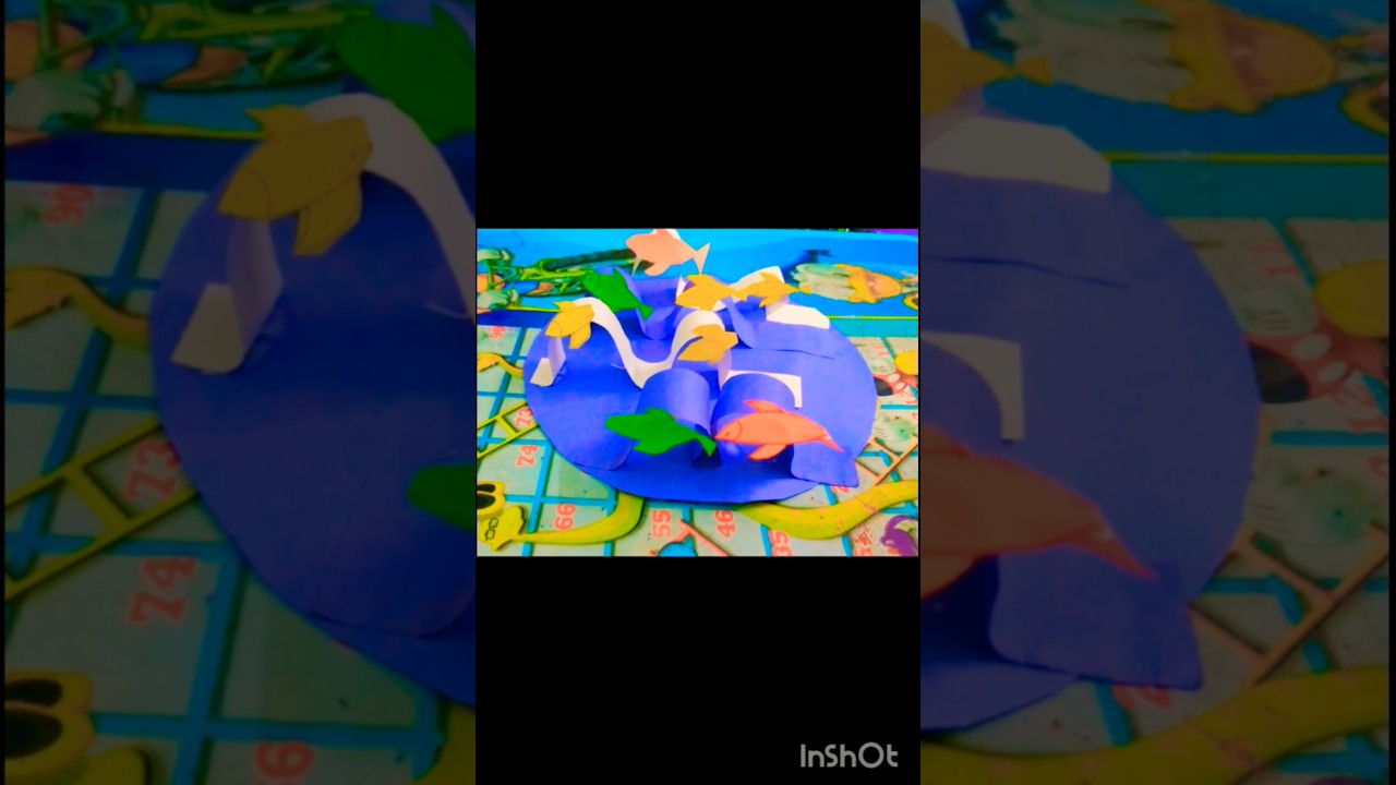 “Made a paper fish and gave it a swim!” 