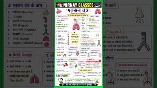 Respiratory System One Shot 🔥 श्वसन तंत्र Complete Revision CG VYAPAM Teacher