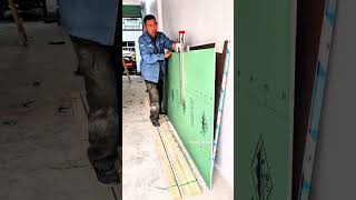 Drywall cutting trick, score and snap for dust-free cuts