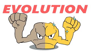 GEODUDE Evolution - Normal and Shiny, Pokemon Transformation Animation Gif - Graveler, Golem