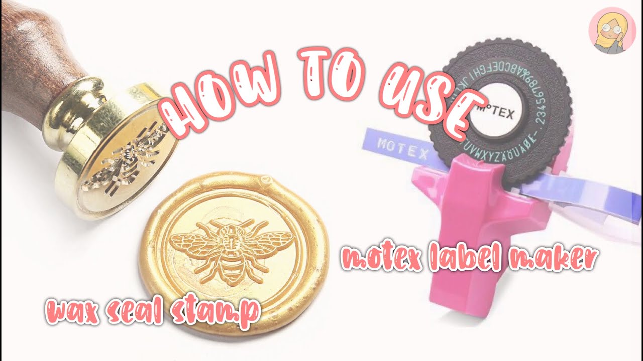 How to use MoTex Label Maker and Wax Seal Stamp 🎨 Hayns and Arts