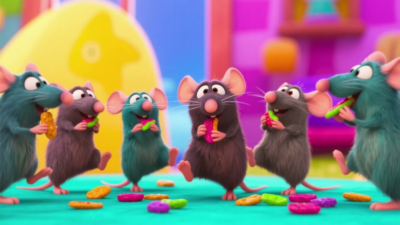 Stomp Your Feet! 🐭 Mice Eating Fun – Part 2 🌈