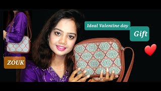 Zouk Sling Bag 🎒, Valentine's Day gift, Kolkata Nouveau Sling Bag, #Zouk Unboxing, Review