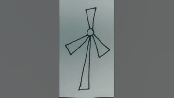 wind fan drawing trick in simple #shorts #youtubeshorts