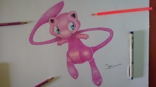 Drawing Pokemon (Mew) Realistic / Desenhando Pokemon (Mew) Realista