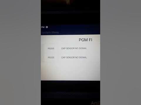 2012 Acura MDX fault code po355 Ckp sensor no signal - YouTube