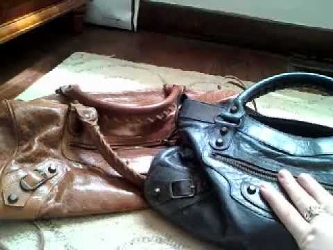 Aubergine basketball Intrusion What's fits in a Balenciaga Handbag? Twiggy versus First style! - YouTube