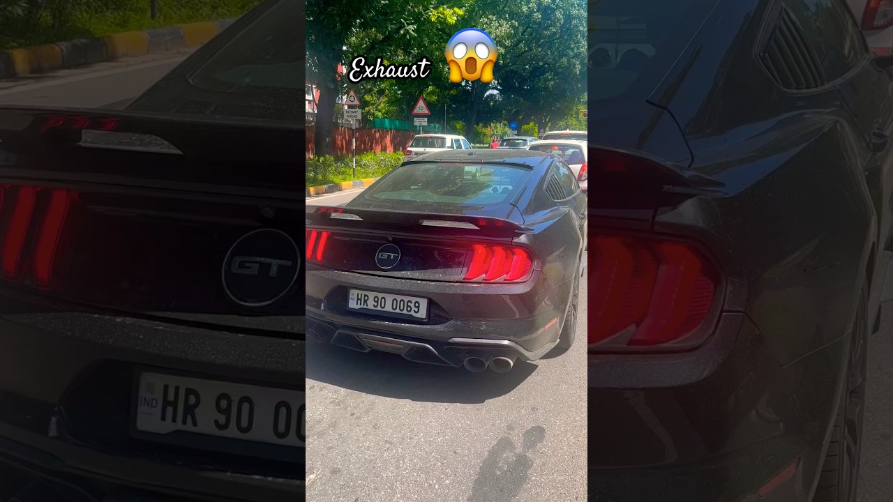 🫨Mustang GT exhaust Sound😱🙄 