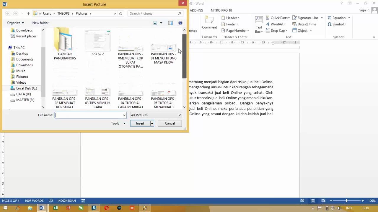 FUNGSI PAGE BREAK PADA MS WORD YouTube