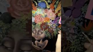 Fantasy Art #artwork #fantasyart #fantasypainting #whimsicalart #fantasyworld #artprocess #flowers