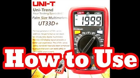 How to use Uni T U33D Plus Digital Multi meter for mobile phone and electronic | Anwar Production