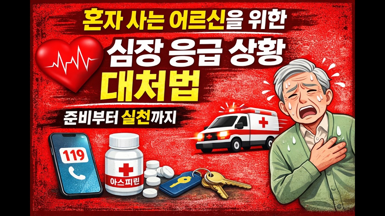 혼자 사는 어르신을 위한 심장 응급 상황 대처법 준비부터 실천까지