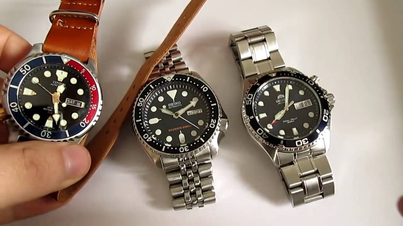 Seiko SKX vs Citizen Promaster vs Orient Ray 3 Best Dive Watches Under 200  $ - YouTube