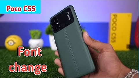 How to change font style in Poco C55,Poco C55 mein font change kaise Karen,