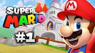 Full Super Mario 64 - Walkthrough Part 1: King Of The Mountain Guide