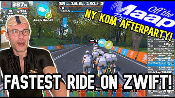 Fastest RACE on Zwift?! | Off The MAAP Stage 2 NYC KOM