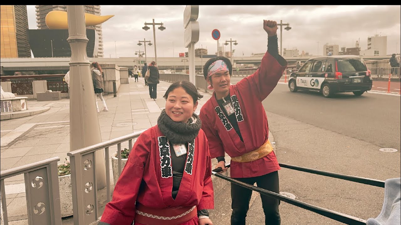 日本の人力車すげじゃん‼️