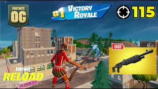 115 Elimination Solo "RELOAD” Gameplay Wins (Fortnite Chapter 7 PS5 Controller)