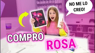 COMPRANDO TODO SOLO DE UN COLOR ROSA 💕 COMPRO IPAD AIR ROSA Y PASA ALGO INCREÍBLE DANIELA GO