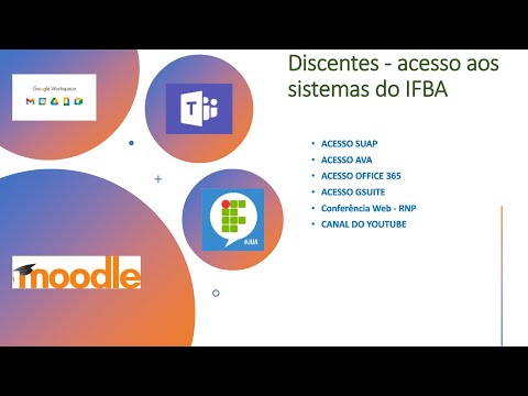 Primeiro acesso as plataformas digitais do IFBA   ALUNOS